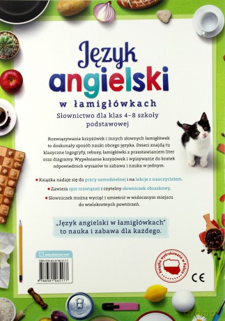 Język angielski w łamigłówkach. Słownictwo dla klas 4-8 szkoły podstawowej [KSIĄŻKA]