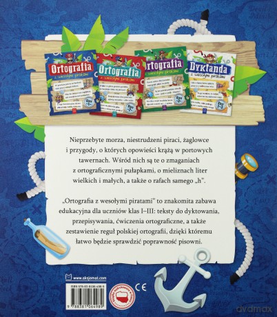 Ortografia z wesołymi piratami klasa 1 [KSIĄŻKA]