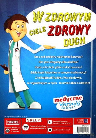 W zdrowym ciele zdrowy duch. Wierszyki medyczne - Patrycja Wojtkowiak-Skóra [KSIĄŻKA]
