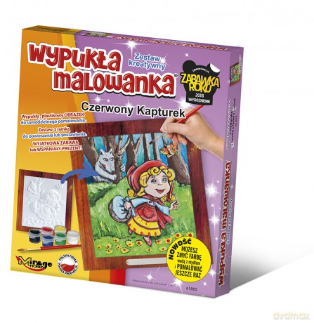 Wypukła malowanka bajka Czerwony Kapturek