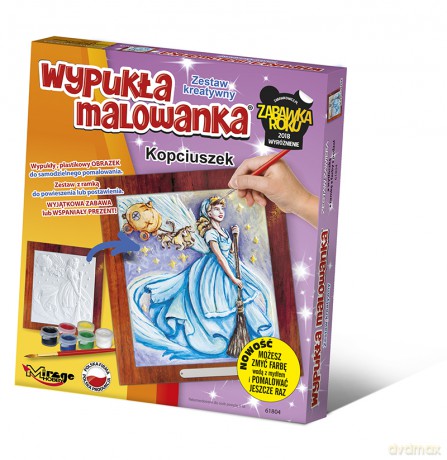 Wypukła malowanka bajka Kopciuszek