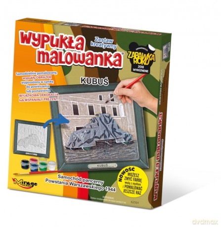 Wypukła malowanka kubuś Samochód pancerny powstania warszawskiego