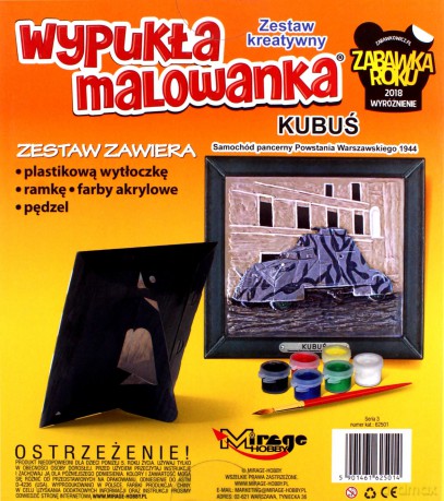 Wypukła malowanka kubuś Samochód pancerny powstania warszawskiego