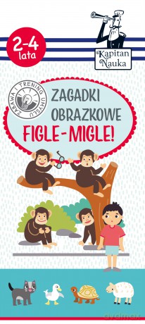 Zagadki obrazkowe. Figle-migle. Kapitan Nauka - Magdalena Trepczyńska [KSIĄŻKA]