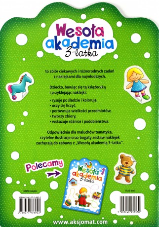 Wesoła akademia 3-latka. Zeszyt 2 [KSIĄŻKA]