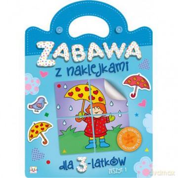 Zabawa z naklejkami dla 3-latków, Zeszyt 1 [KSIĄŻKA]