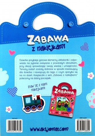 Zabawa z naklejkami dla 3-latków, Zeszyt 1 [KSIĄŻKA]