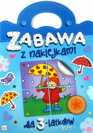 Zabawa z naklejkami dla 3-latków, Zeszyt 1 [KSIĄŻKA]