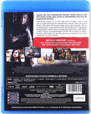 Rambo V: Ostatnia Krew [Blu-Ray]
