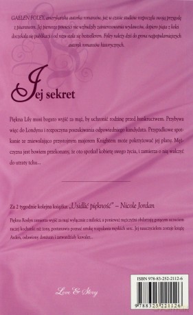 Romans Historyczny 116: Jej sekret - Gaelen Foley [KSIĄŻKA]