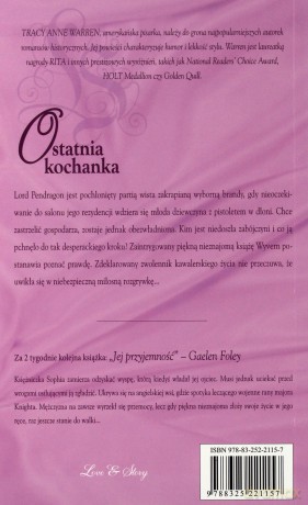 Romans Historyczny 119: Ostatnia kochanka - Tracy Anne Warren [KSIĄŻKA]