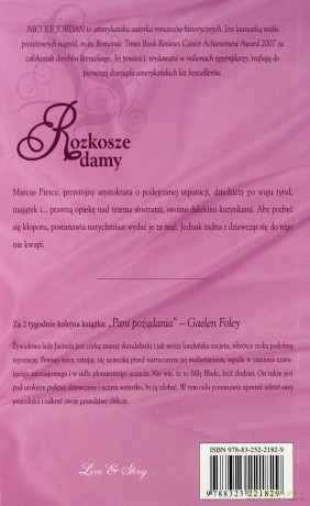 Romans Historyczny 127: Rozkosze damy - Nicole Jordan [KSIĄŻKA]