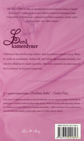 Romans Historyczny 129: Lord kamerdyner - Michelle Martin [KSIĄŻKA]