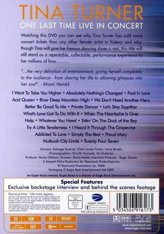 Tina Turner: One Last Time [DVD]