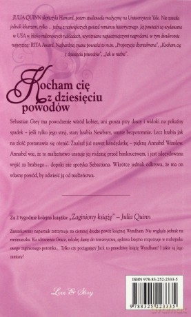 Romans Historyczny 155: Kocham cię z dziesięciu powodów - Julia Quinn [KSIĄŻKA]