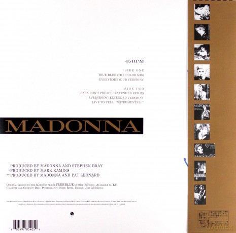 Madonna: True Blue (Super Club Mix) (RSD) (Blue) [Winyl]