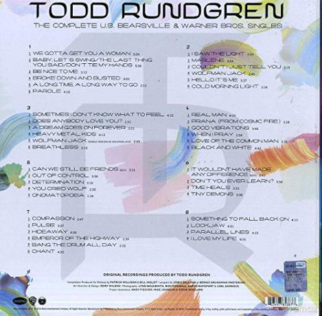Todd Rundgren: Complete U.S. Bearsville & Warner Bros Singles (RSD) [4xWinyl]