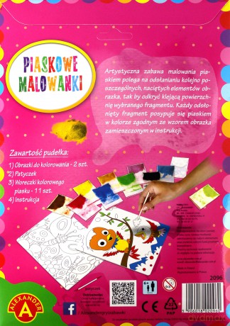 Piaskowe malowanki- Ptaszki, Motyle [KSIĄŻKA]