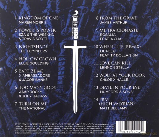 For The Throne (Music Inspired by the HBO Series Game of Thrones) [CD]
