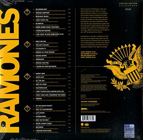The Ramones: Live At The Palladium, New York, Ny (12/31/79) (RSD) [2xWinyl]