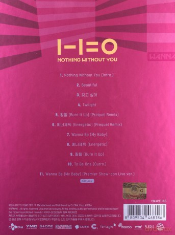 Wanna One: (1-1=0 (Nothing Without You)) [CD]