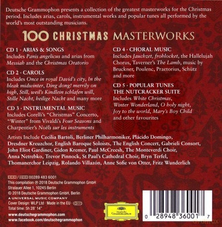 100 Christmas Masterworks [5CD]