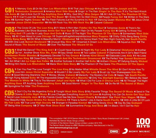 100 Hits - The Best Musicals Album [5CD]