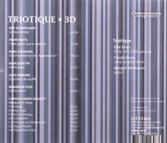 Triotique: 3D: Contemporary Composers Series [CD]