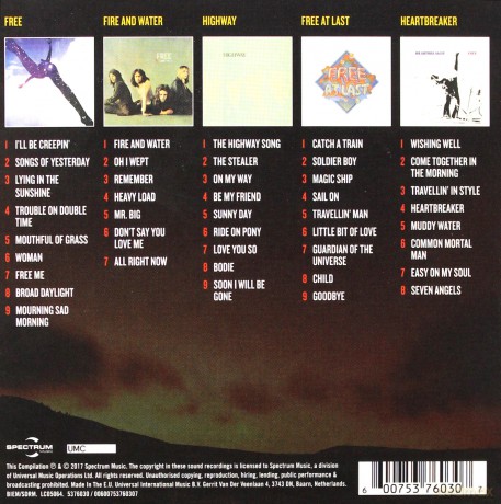 Free: 5 Classic Albums [5CD]