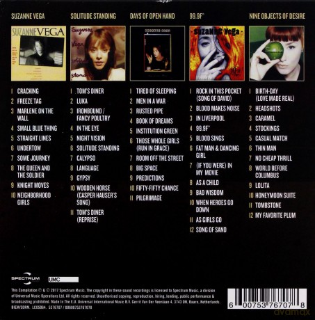 Suzanne Vega: 5 Classic Albums [5CD]
