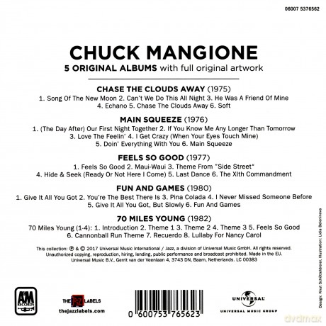 Chuck Mangione: 5 Original Albums [5CD]