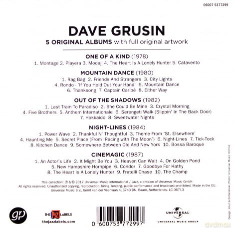 Dave Grusin: 5 Original Albums [5CD]