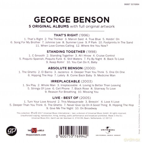George Benson: 5 Original Albums [5CD]