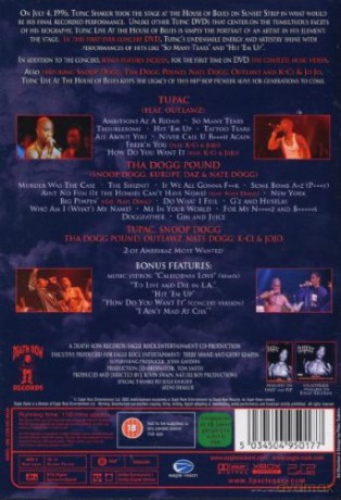 Tupac: Live At The House Of Blues [DVD]