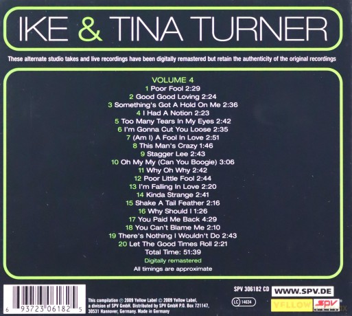 Tina & Ike Turner: The Archive Series Vol.4 [CD]