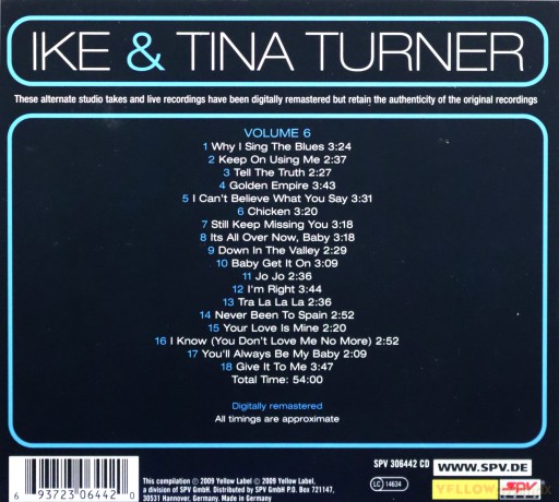 Tina & Ike Turner: The Archive Series Vol.6 [CD]