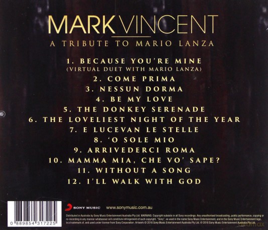 Mark Vincent: A Tribute To Mario Lanza [CD]