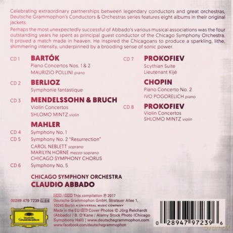 Chicago Symphony Orchestra: Abbado Chicago Symphony Orchestra [8CD]