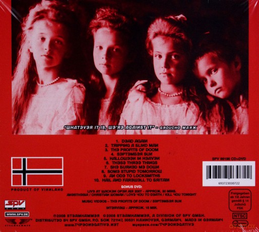 Type O Negative: Dead Again (digipack) [CD]+[DVD]