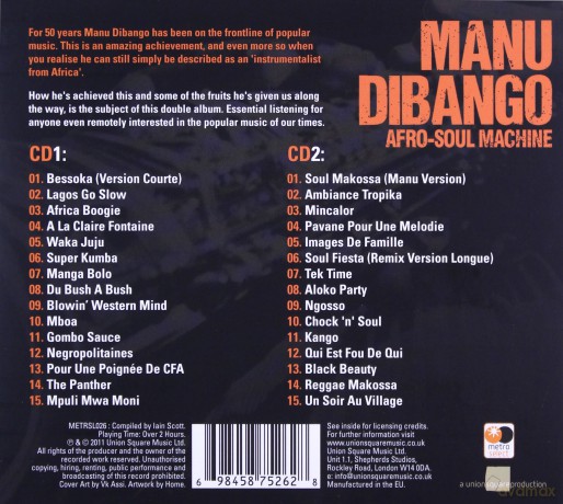 Manu Dibango: Afro-Soul Machine [2CD]