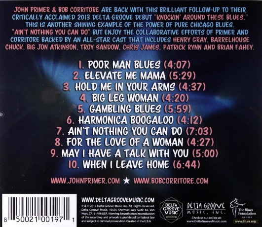 John Primer Bob Corritore: Aint Nothing You Can Do [CD]