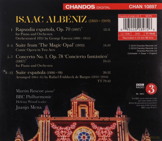 Roscoebbc Phil Ormena: Albenizpiano Concerto No 1 [CD]