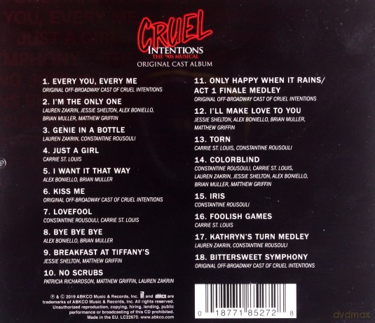 Cruel Intentions: The '90s Musical soundtrack [CD]