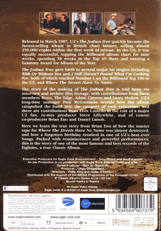 U2: The Joshua Tree [DVD]