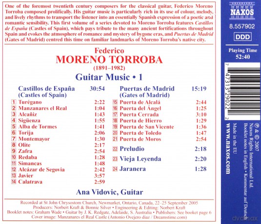 Ana Vidovic: Torrobaguitar Music vol. 1 [CD]