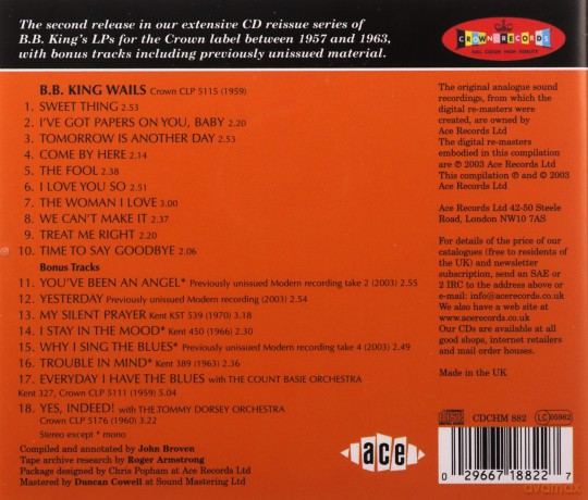B.B. King: Wails [CD]