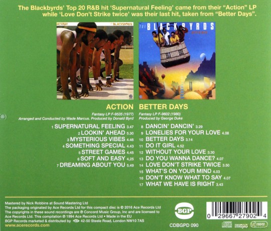 Blackbyrds: Action Better Days [CD]