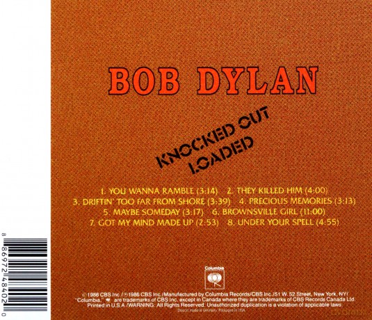 Bob Dylan: Knocked Out Loaded [CD]