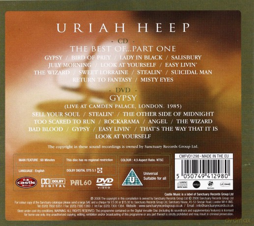 Uriah Heep: Bird Of Prey-Gypsy [CD][DVD]
