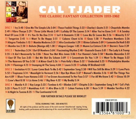 Cal Tjader: The Classic Fantasy Collection: 1953 - 1962 [4CD]